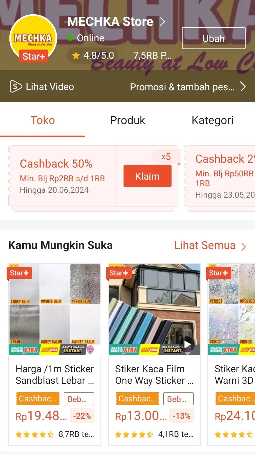 Shopee : MECHKA Store